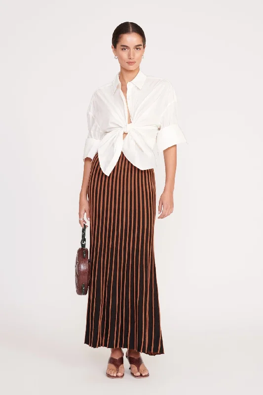 ALEIDA SKIRT | TAN BLACK