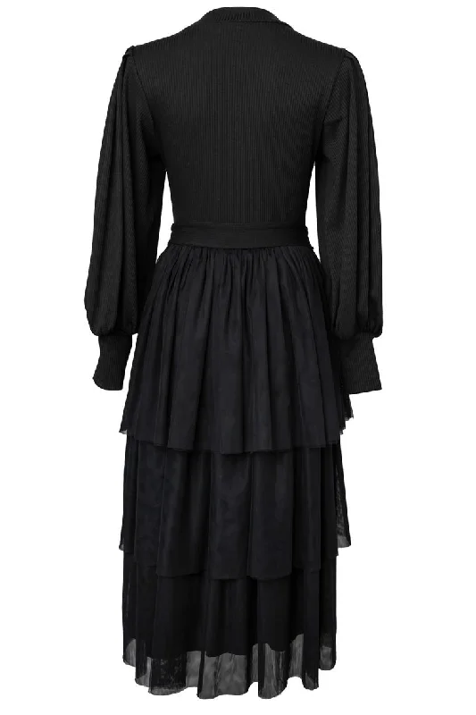 Cosette Midi Dress in Black - FINAL SALE