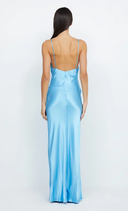 LORELAI V MAXI DRESS - TOPAZ BLUE