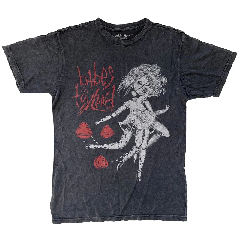 Vintage-Wash Sticky Hearts by Rock Roll Repeat Vintage T-shirt