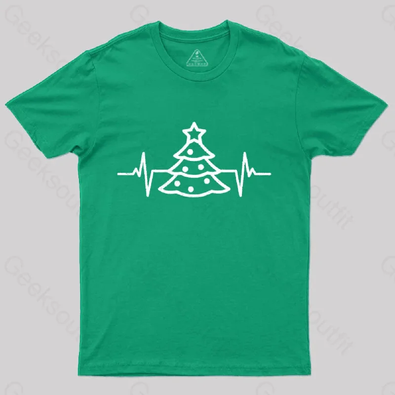 Christmas Tree Heart Beat T-Shirt