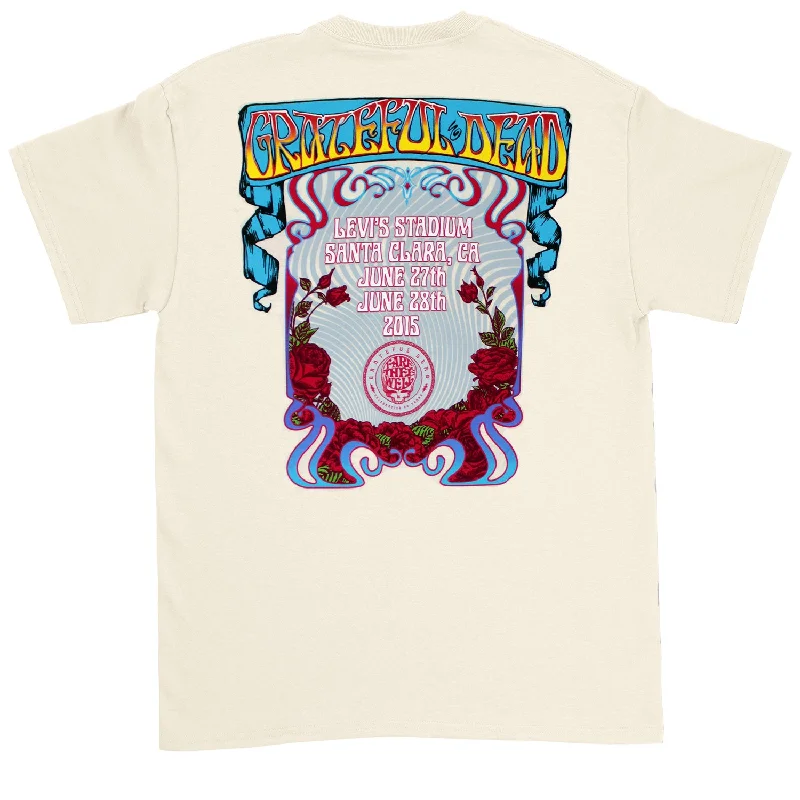 Skeleton Santa Clara 2015 Event Tee on Cream T-shirt