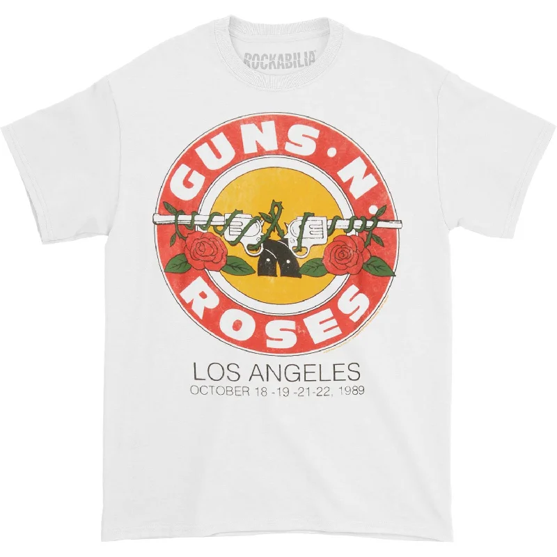 Los Angeles 1989 Roses Logo T-shirt