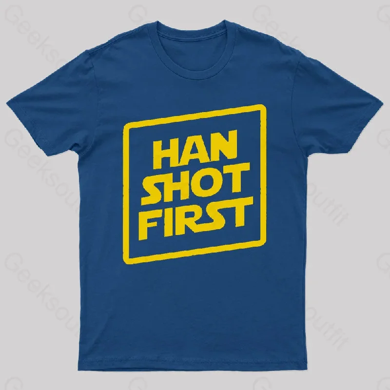 Han Shot First Nerd T-Shirt