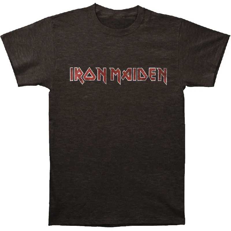 Iron Maiden Distressed Logo Vintage T-shirt