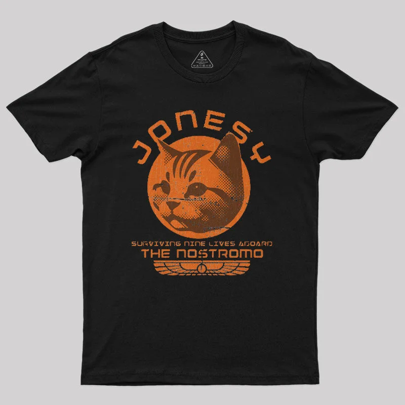 Jonesy Surviving Nine Lives Aboard The Nostromo Geek T-Shirt