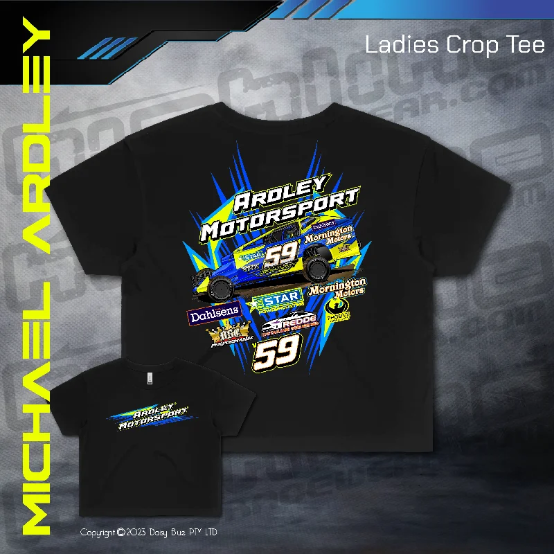 Ladies Crop Tee - Ardley Motorsport