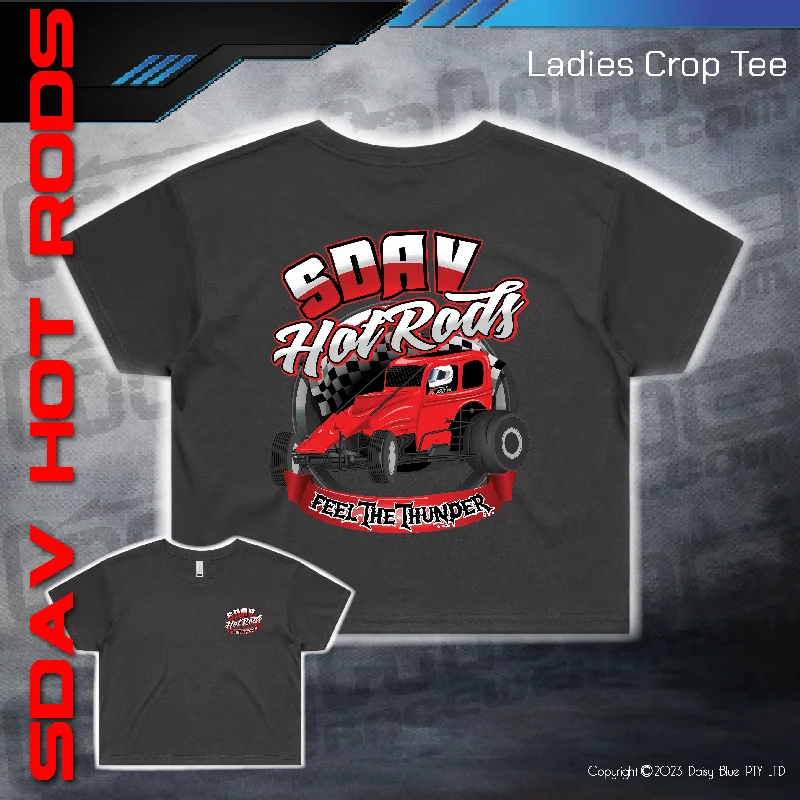 Ladies Crop Tee - SDAV Hot Rods