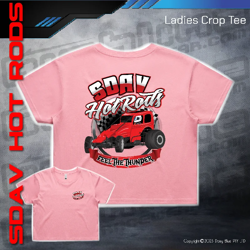 Ladies Crop Tee - SDAV Hot Rods