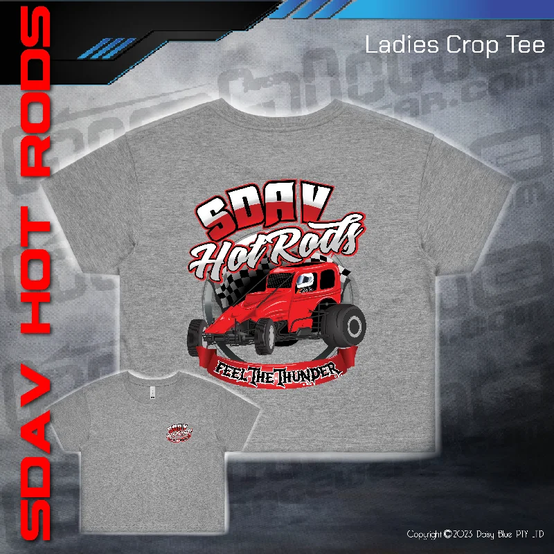 Ladies Crop Tee - SDAV Hot Rods