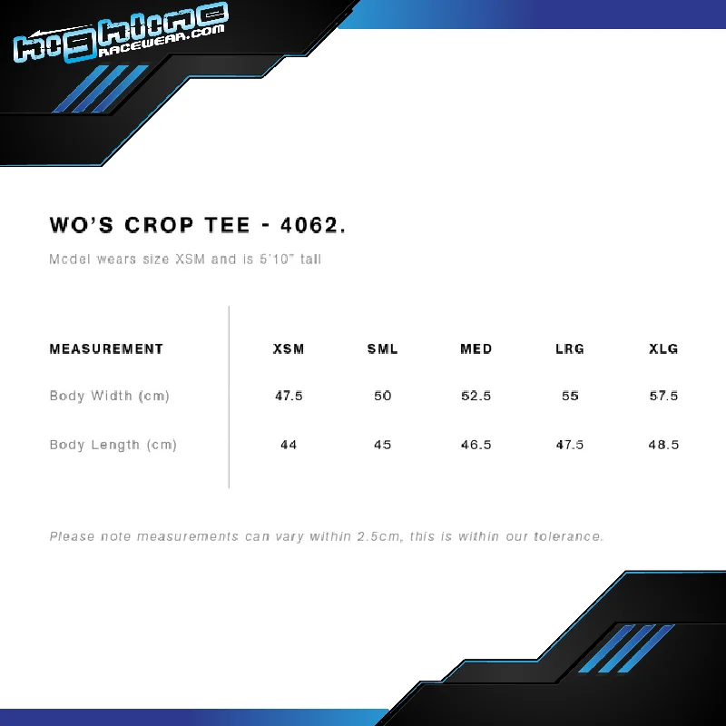 Ladies Crop Tee - Standard Saloon Super Series 2023