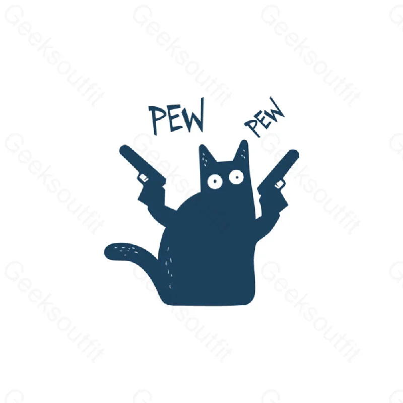 Pew Pew Cat T-Shirt