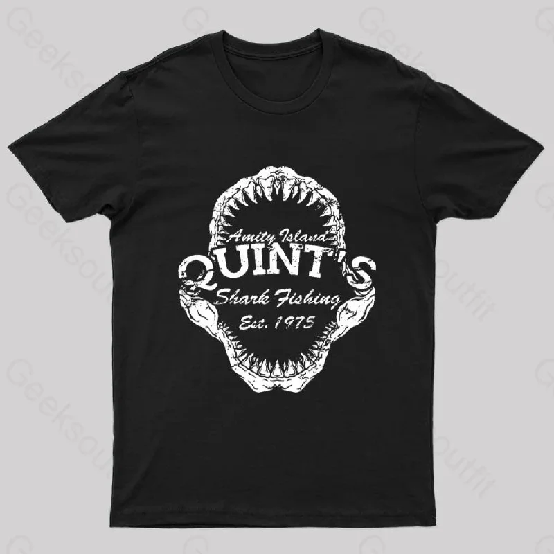 Quint's Shark Fishing Jaws Geek T-Shirt