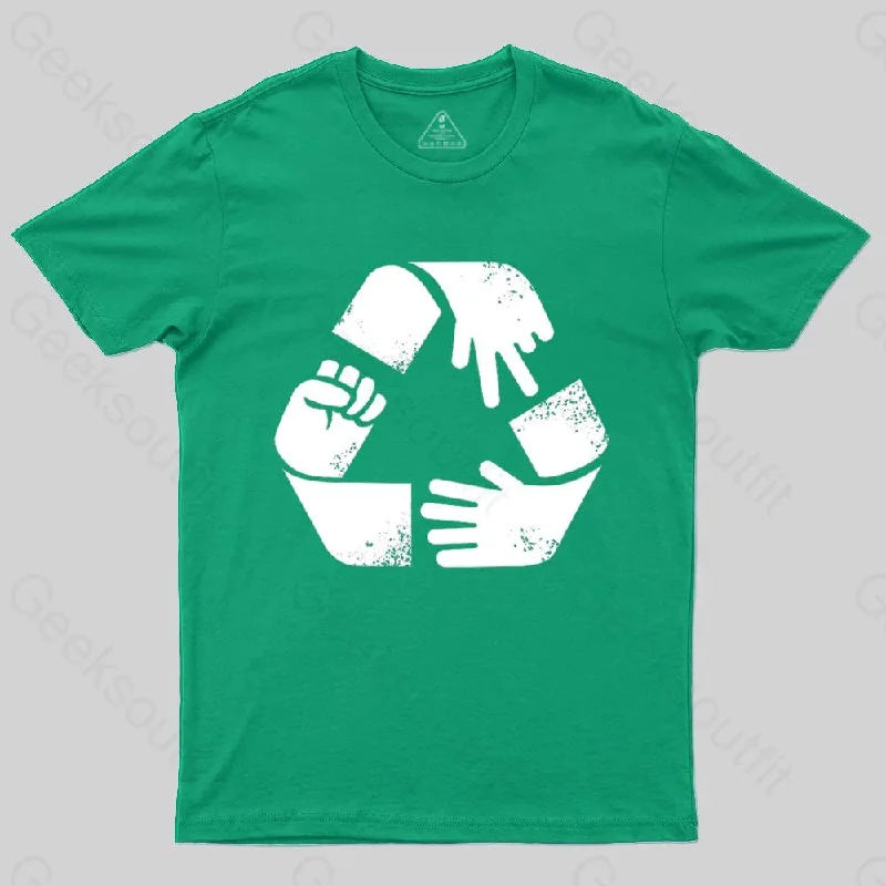 Rock Paper Scissors Recycle T-shirt