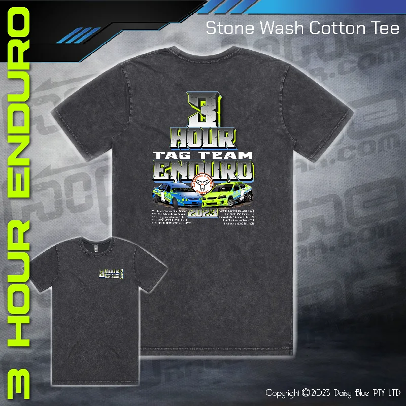 Stonewash Tee - 3 HOUR ENDURO 2023